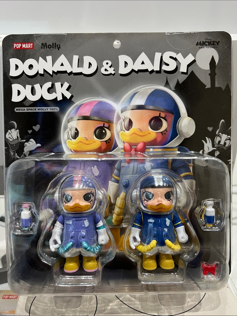 POP MART Space Molly Donald & Daisy Duck 100% NIB